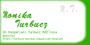 monika turbucz business card